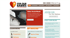 Desktop Screenshot of forourbabies.org