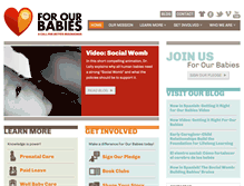 Tablet Screenshot of forourbabies.org